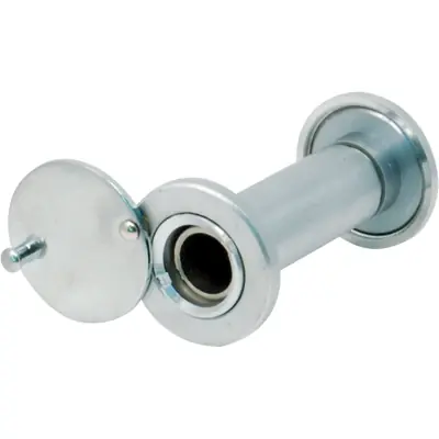 Direct Verzonden SPIONCINO GRANDANGOLO PORTE POTENT. Modello FINITURA CROMO SATINATO F.MM 14 L.MM 50/82