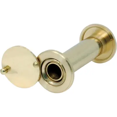 Bestel Nu SPIONCINO GRANDANGOLO PORTE POTENT. Modello FINITURA OTTONE LUCIDO F.MM 16 L.MM 60/110