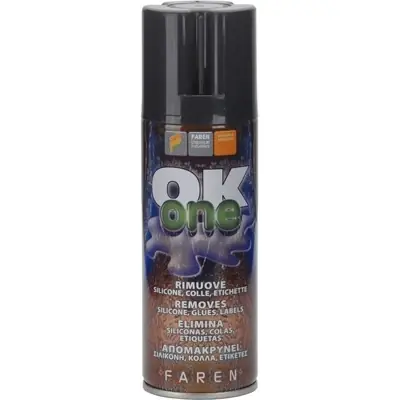 Betrouwbaar SPRAY RIMUOVI SILICONE E COLLE "OK ONE" 200 ML
