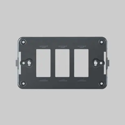 SUPPORTO A PARETE PER SERIE ‘TONDO‘ 3 MODULI Express Levering