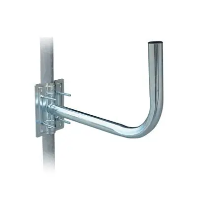 Gereduceerde Prijs SUPPORTO X ANTENNA A PARABOLA. Modello ACCIAIO ZINCATO PIASTRA CM 14X12,5 CM 45X25