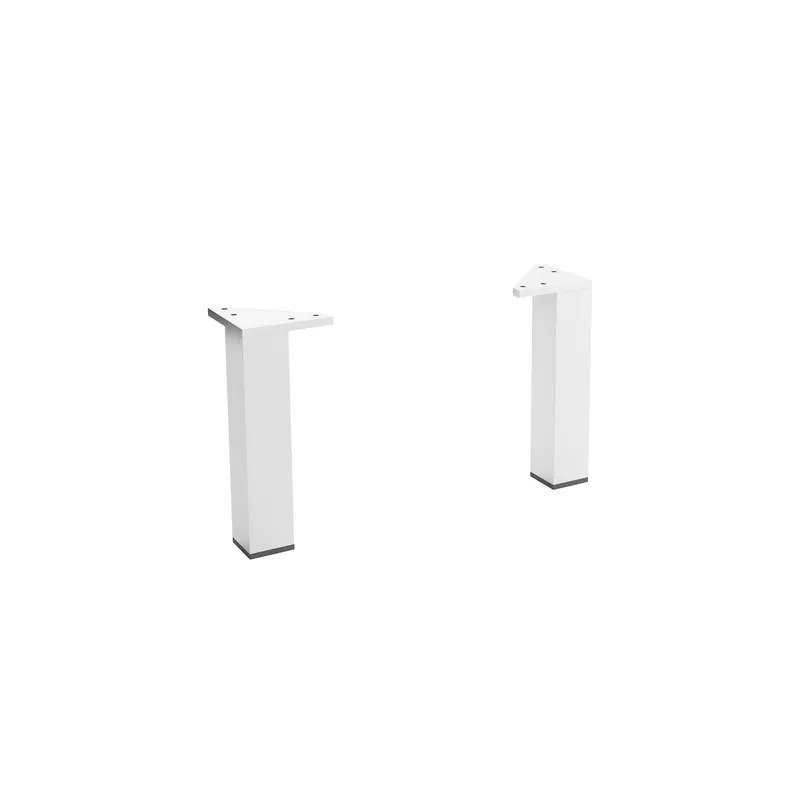 Lage Kosten Set 2 piedini CROMATO Altezza 15 cm