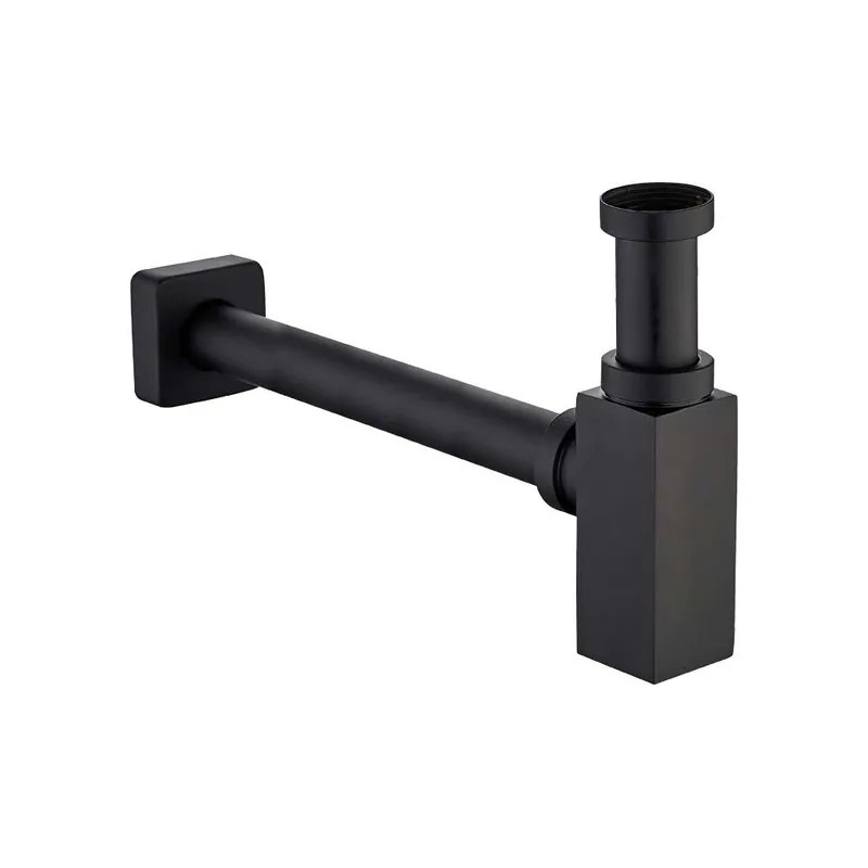 Bestseller Sifone Arredo Quadro Nero Opaco 1 1/4 x Ø32 mm