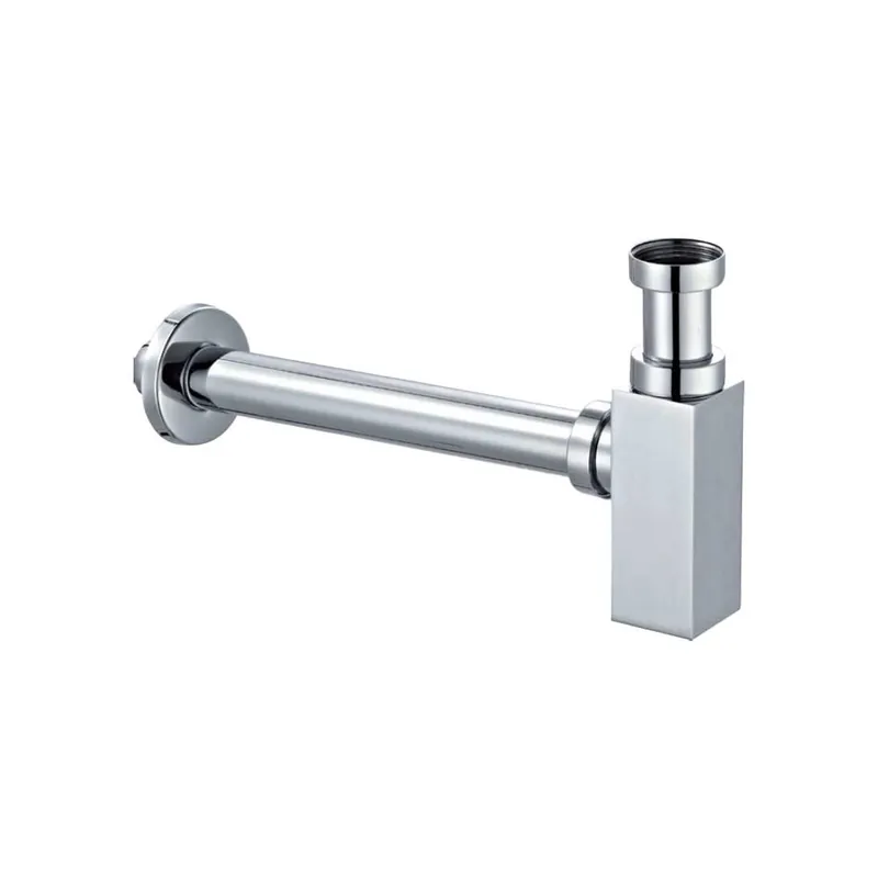 Beperkt Aanbod Sifone d‘arredo quadro cromato per lavabo Ø32x250mm 1 1/4