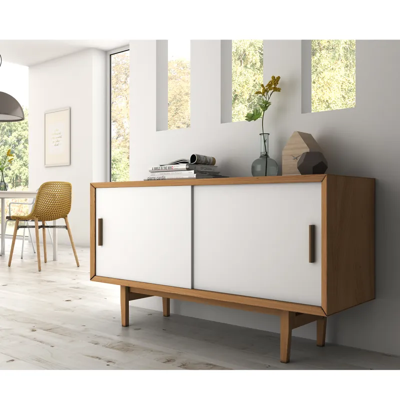 Sistema Flow in formato kit per armadio a 2 ante scorrevoli in legno supportate con chiusura ammortizzata Hoge Kwaliteit
