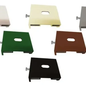 Staffa singola di ancoraggio tenda da sole 3000 e 7000 con cassonetto attacco a soffitto. Colore bianco 9010 Nieuw