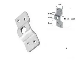 Supporto standard per motore tapparelle con perno quadro 10mm Flitsaanbieding
