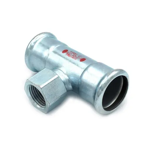 Aanbieding T CON DERIVAZIONE FILETTO F A PRESSARE IN ACCIAIO CARBONIO STEEL PRES. Modello 1/2 x 28 x 28