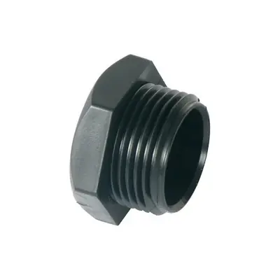 TAPPO IN PP NERO. Misura 1/2" Lage Kosten