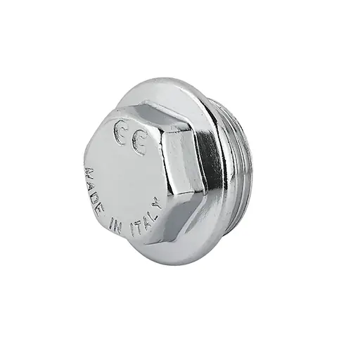 TAPPO MASCHIO OTTONE CROMO. Misura 1/2 Betaalbaar