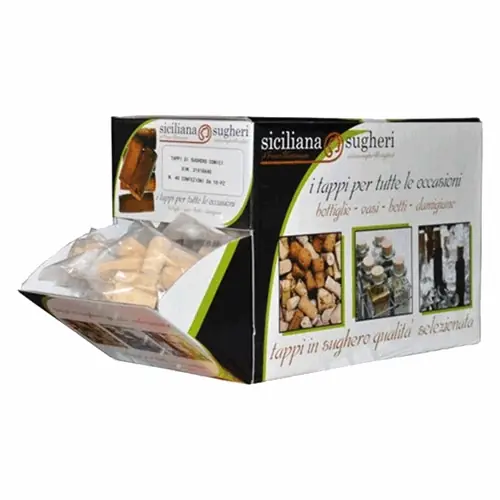 TAPPO SUGHERO CONICO mm 21 x 16 x h 40 - agglomerato Must-Have