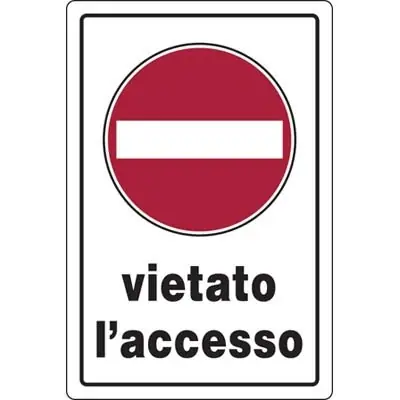 Beperkt Aanbod TARGA SEGNALETICA VIETATO ACCESSO