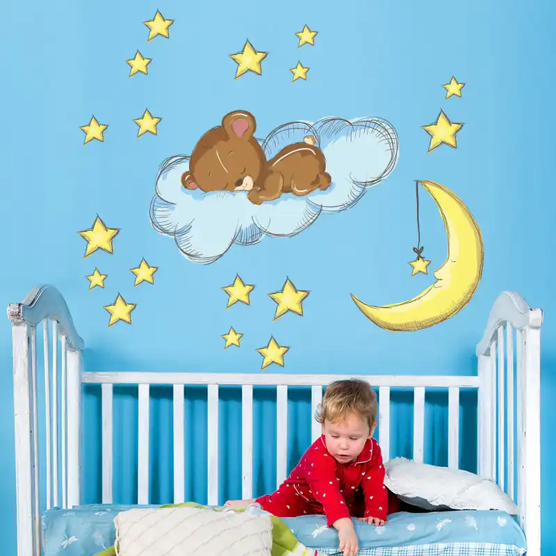 Gereduceerde Prijs Orsetto addormentato sulla nuvola - 40x30 cm (2 pz)