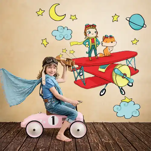 Superprijs Il Piccolo Principe sull‘aereo 2 - 120x30 cm