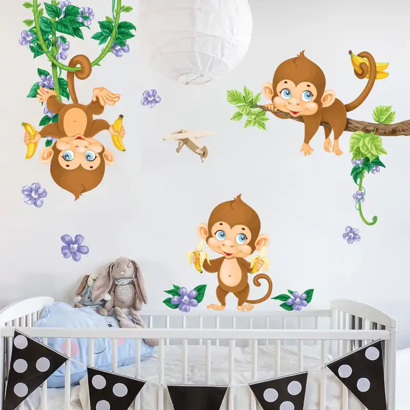 Scimmiette tropicali - 120x30 cm Snelle Levering