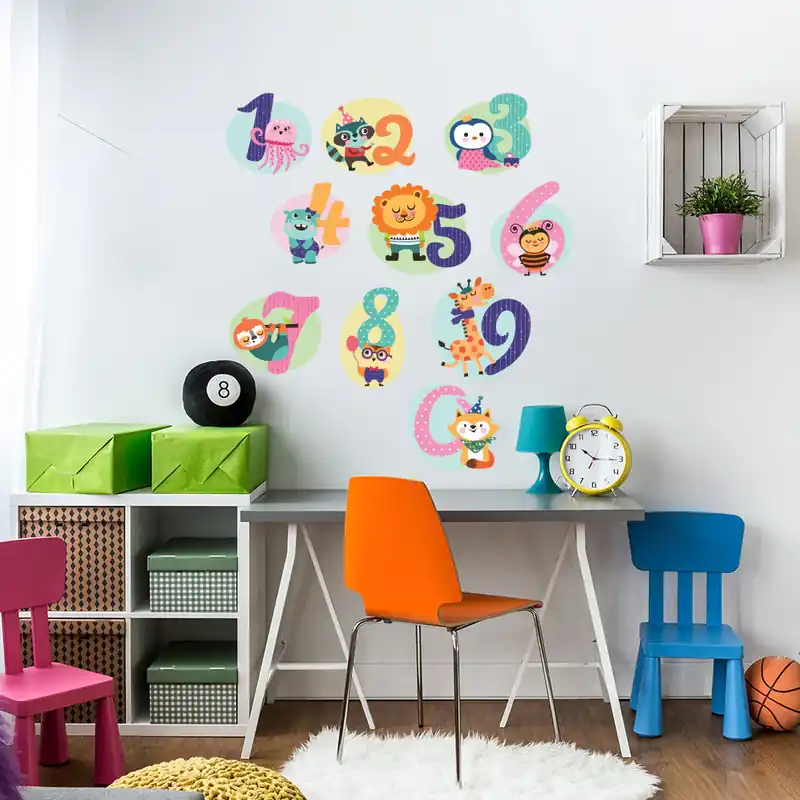 Seizoensaanbieding Numeri con animali - 120x30 cm