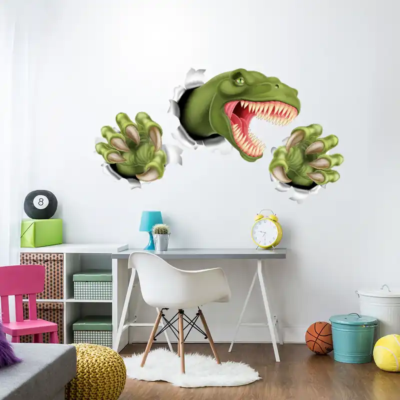 Seizoensaanbieding Dinosauro nel muro - 120x40 cm
