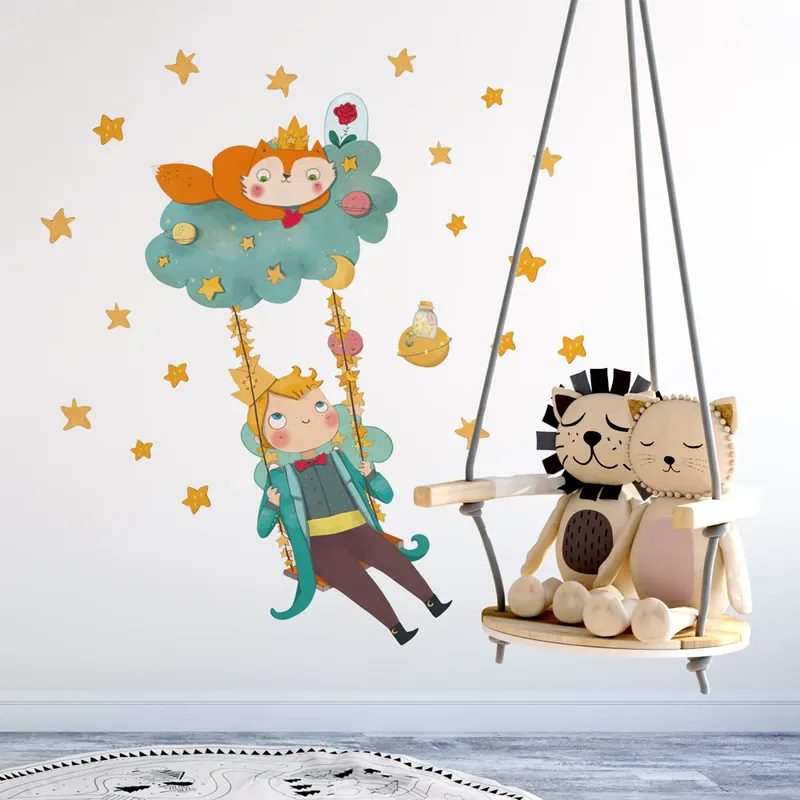 Piccolo Principe in altalena - 100x30 cm Superprijs