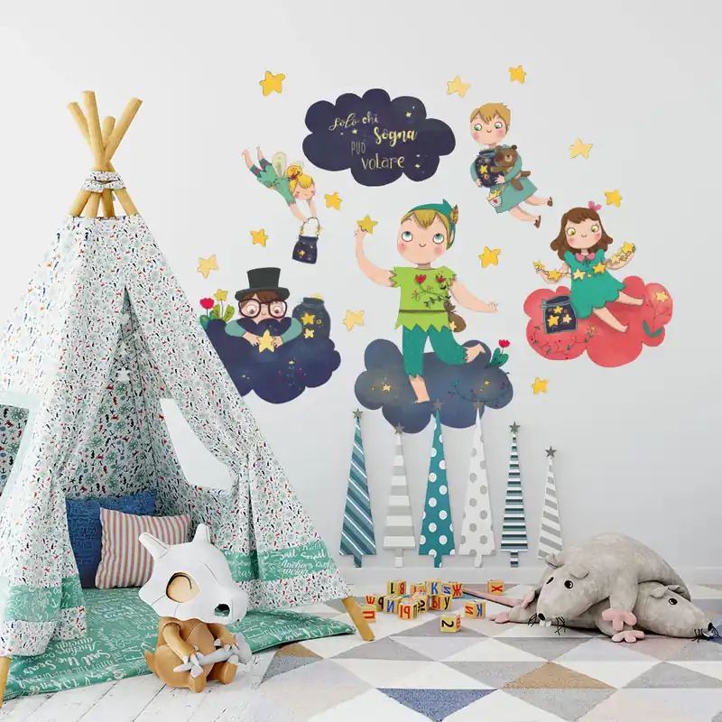 Peter pan tra le nuvole - 120x30 cm Gereduceerde Prijs