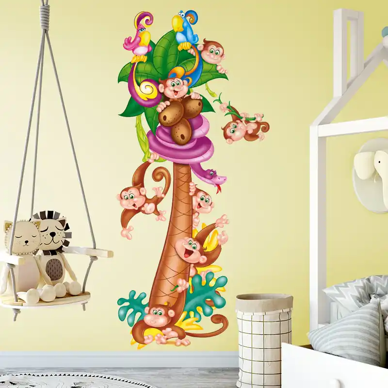 Scimmiette sulla palma - 120x40 cm Koop Online