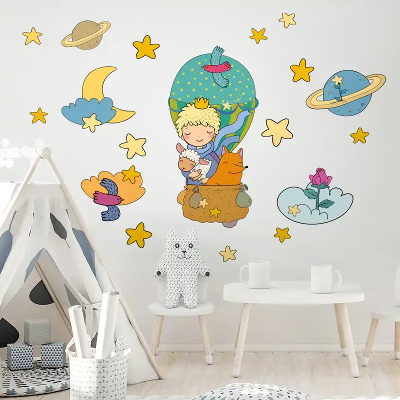 Beperkt Aanbod In mongolfiera tra le stelle - 120x30 cm