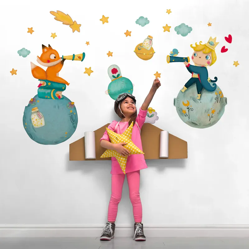Piccolo Principe che gioca con la volpe - 100x30 cm Goedkoop