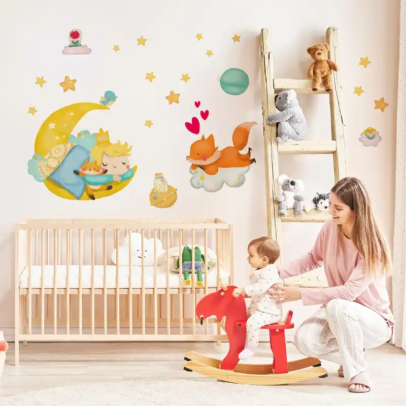 Snelle Levering Piccolo principe che dorme con la volpe - 40x30 cm (2 pz)