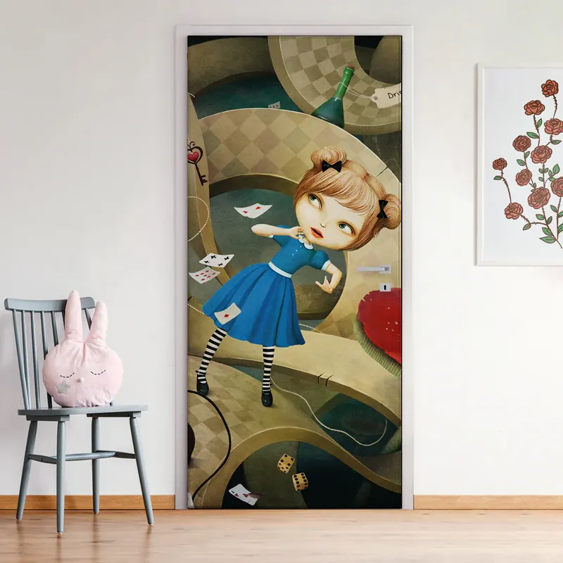 Porta Alice in the vortex - 60 cm / 200 cm Populair