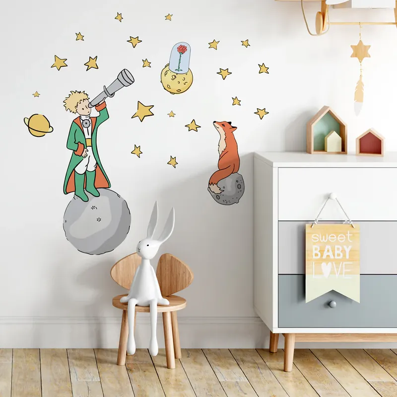 Actieprijs Il Piccolo Principe a caccia di stelle - 100x30 cm