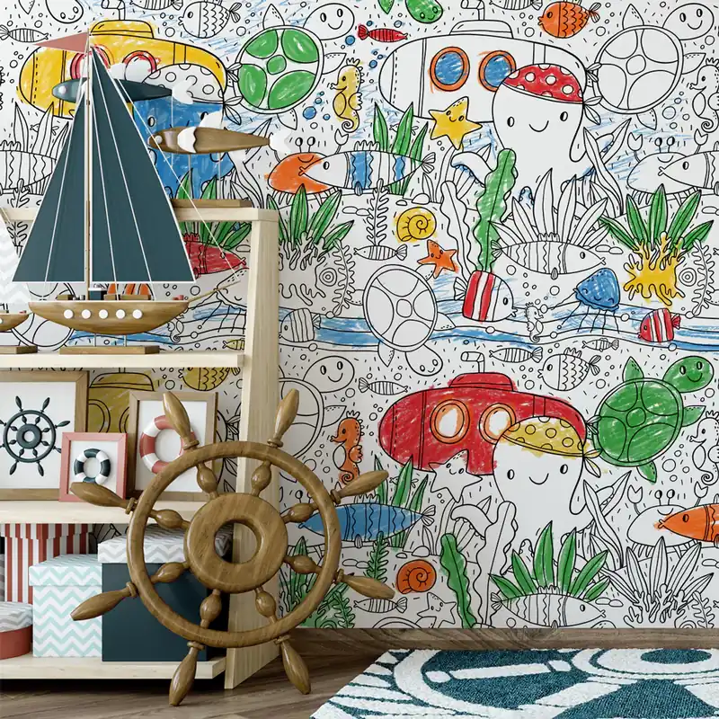 Finale Uitverkoop Poster XL da colorare Fondale Marino
