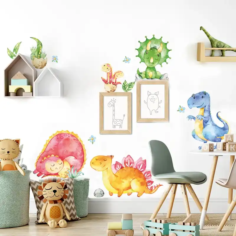 Dinosauri multicolor - 120x30 cm Bestel Nu