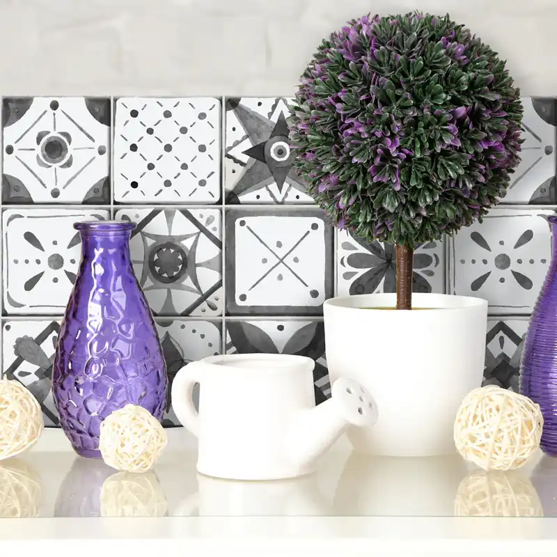 Flitsaanbieding Decori geometrici Adesivi per piastrelle - 24 piastrelle 10x10 cm