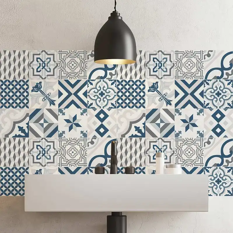 Speciale Aanbieding Leuca Adesivi per piastrelle - 24 piastrelle 10x10 cm