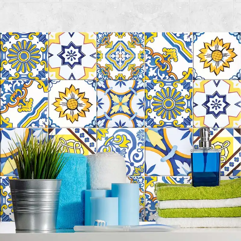 Speciale Aanbieding Palinuro Adesivi per piastrelle - 24 piastrelle 10x10 cm
