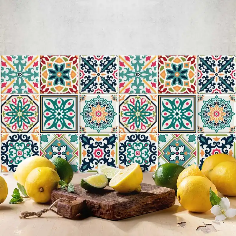 Malaga Adesivi per piastrelle - 24 piastrelle 10x10 cm Snelle Levering