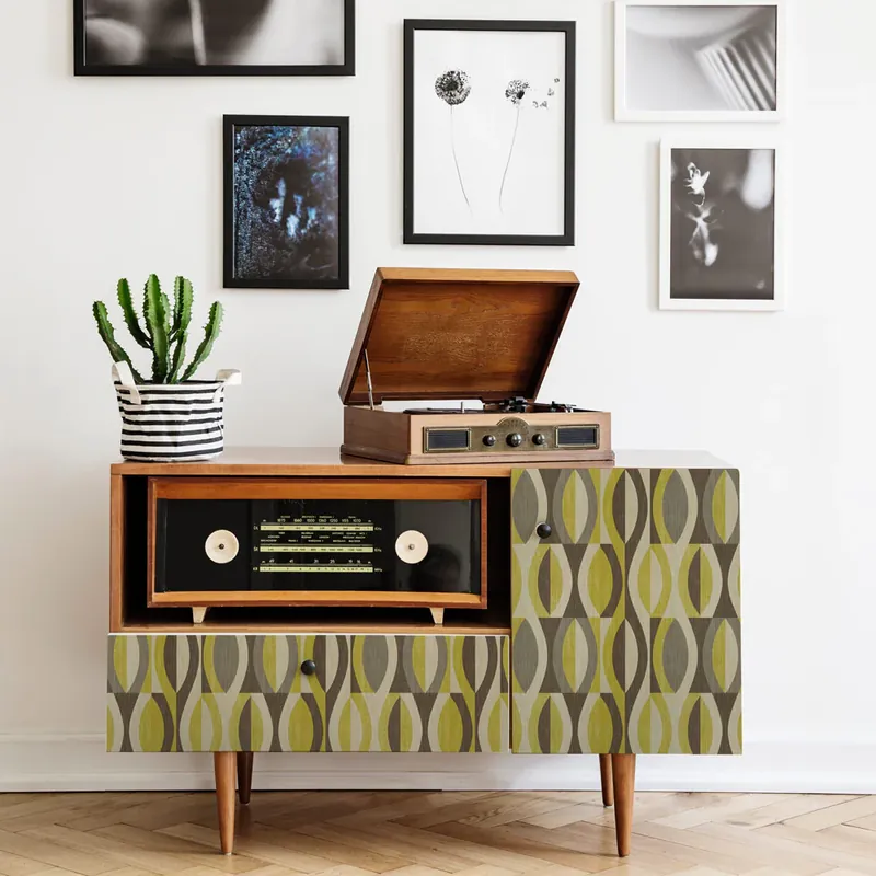 Express Levering Pellicola adesiva Vintage geometrico - 40x200 cm