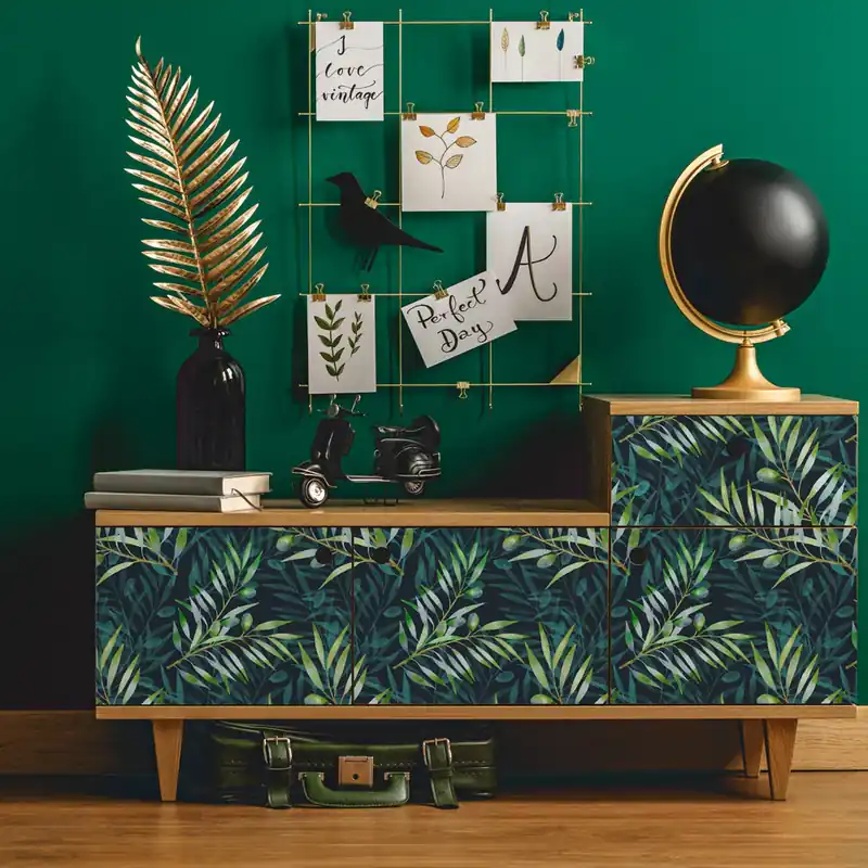 Aanbieding Pellicola adesiva Forest plants 2 - 40x200 cm