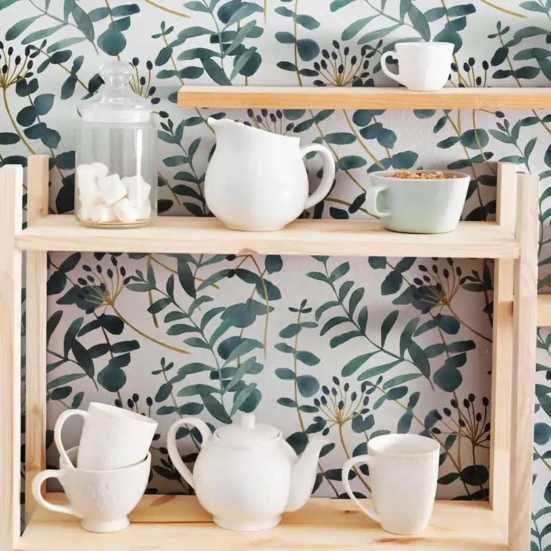 Speciale Aanbieding Pellicola adesiva Eucalyptus branch - 40x200 cm