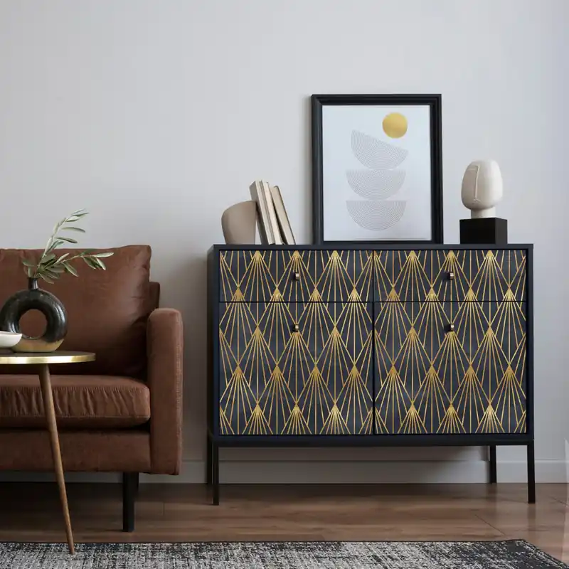 Favoriet Pellicola adesiva Stile decò losanghe - 40x200 cm