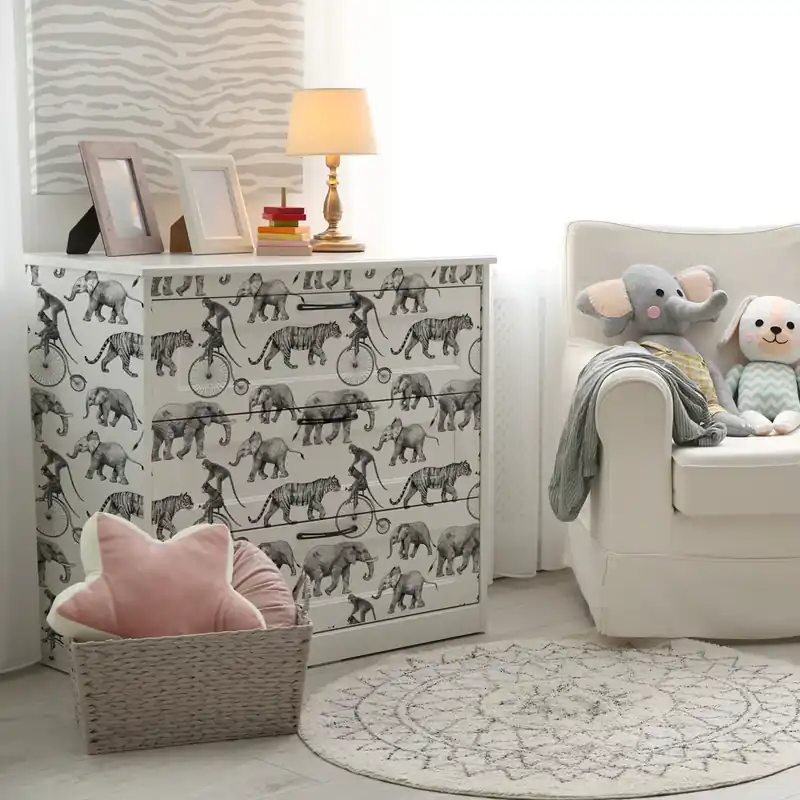Favoriet Pellicola adesiva Safari vintage - 40x200 cm