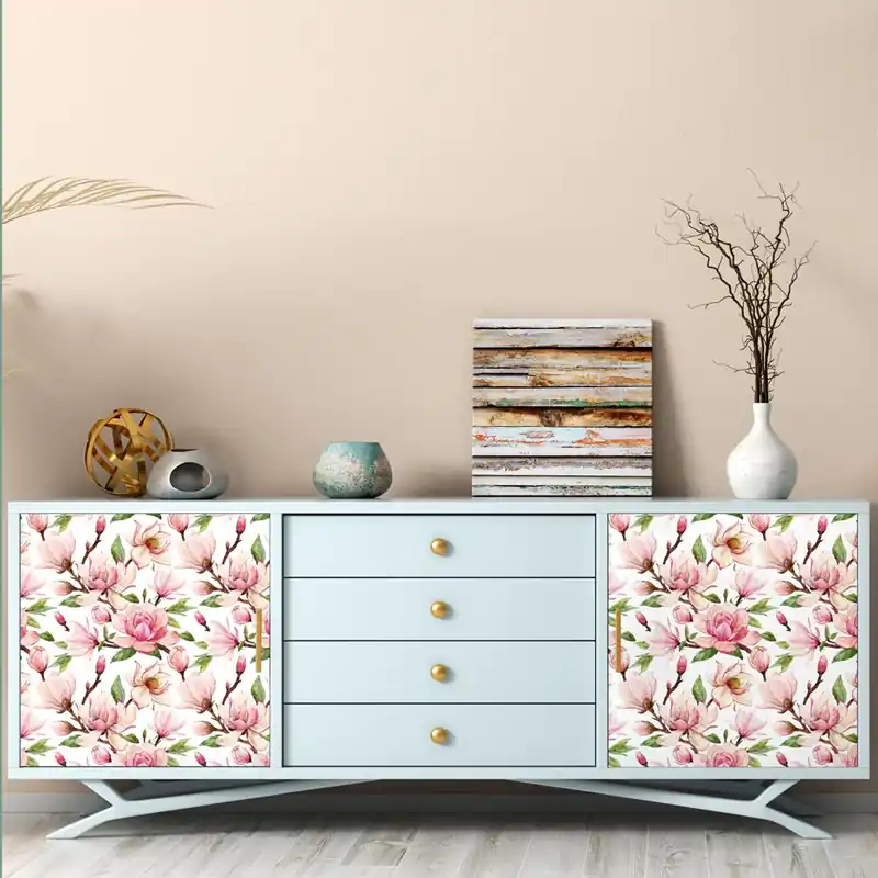 Veilige Betaling Pellicola adesiva Fiori di primavera - 40x200 cm
