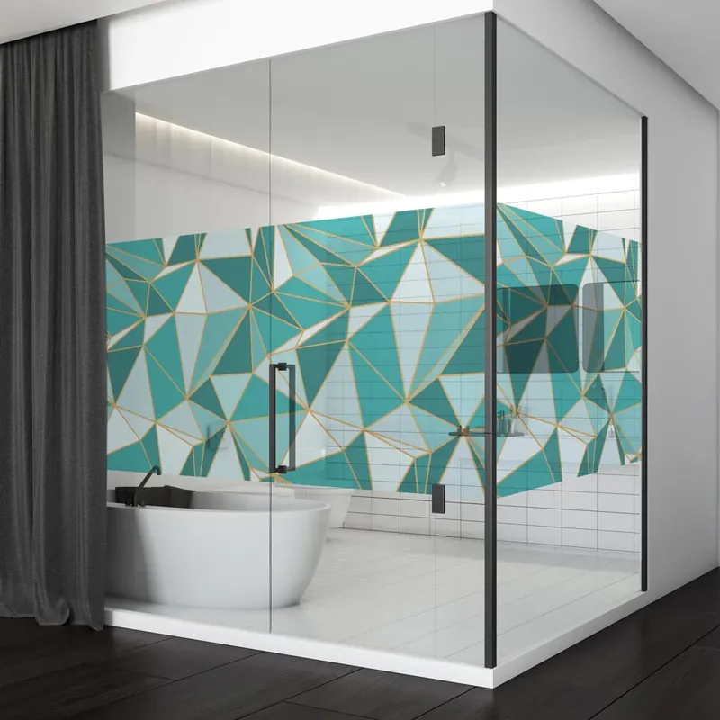 Veilige Betaling Pellicola adesiva per vetro Stile Colorato - 60x100 cm