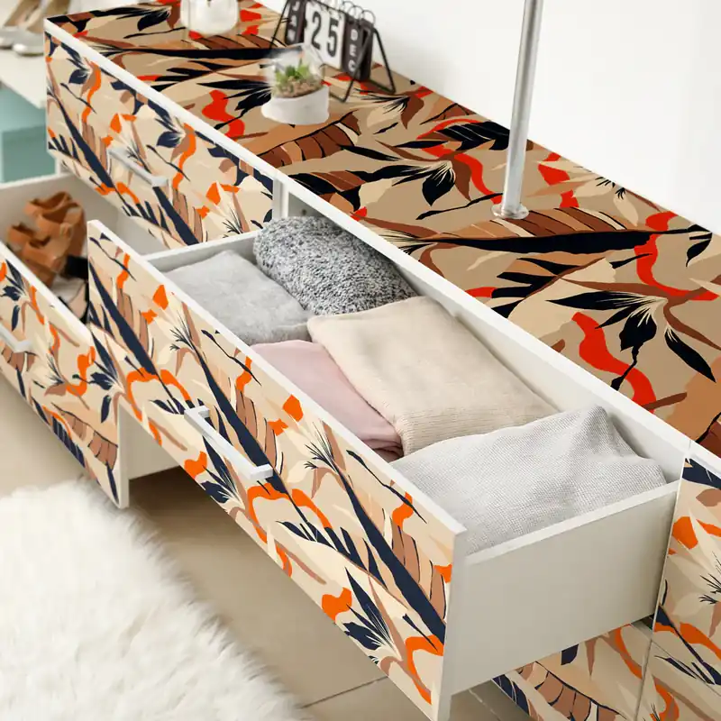 Pellicola adesiva Piante esotiche - 40x200 cm Koop Online