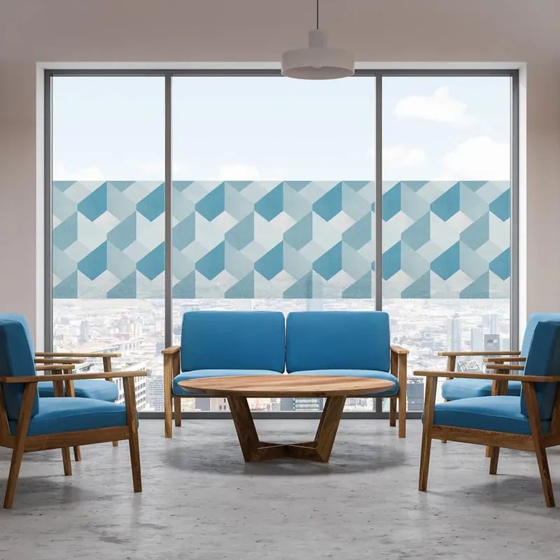 Pellicola adesiva per vetro Toni di blu - 60x100 cm Beste Prijs