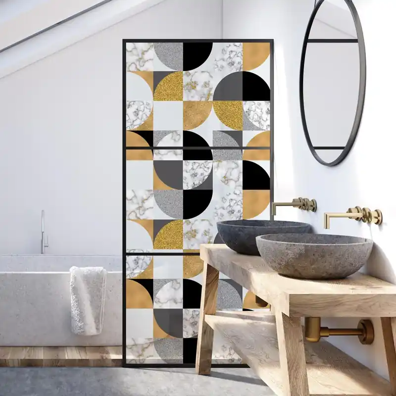 Pellicola adesiva per vetro Intreccio - 60x100 cm Laatste Versie