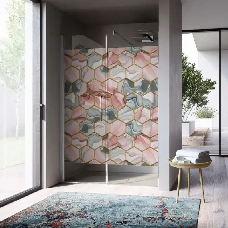 Snelle Levering Pellicola adesiva per vetro Elegance - 60x100 cm