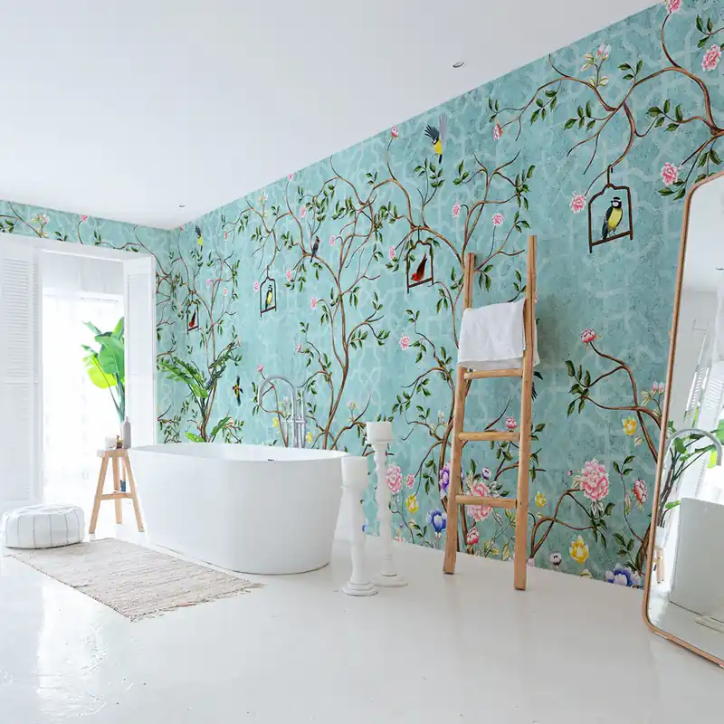Op = Op Carta da parati in Fibra di Vetro Shabby Spring - 100% Fibra di vetro / 95x300 cm