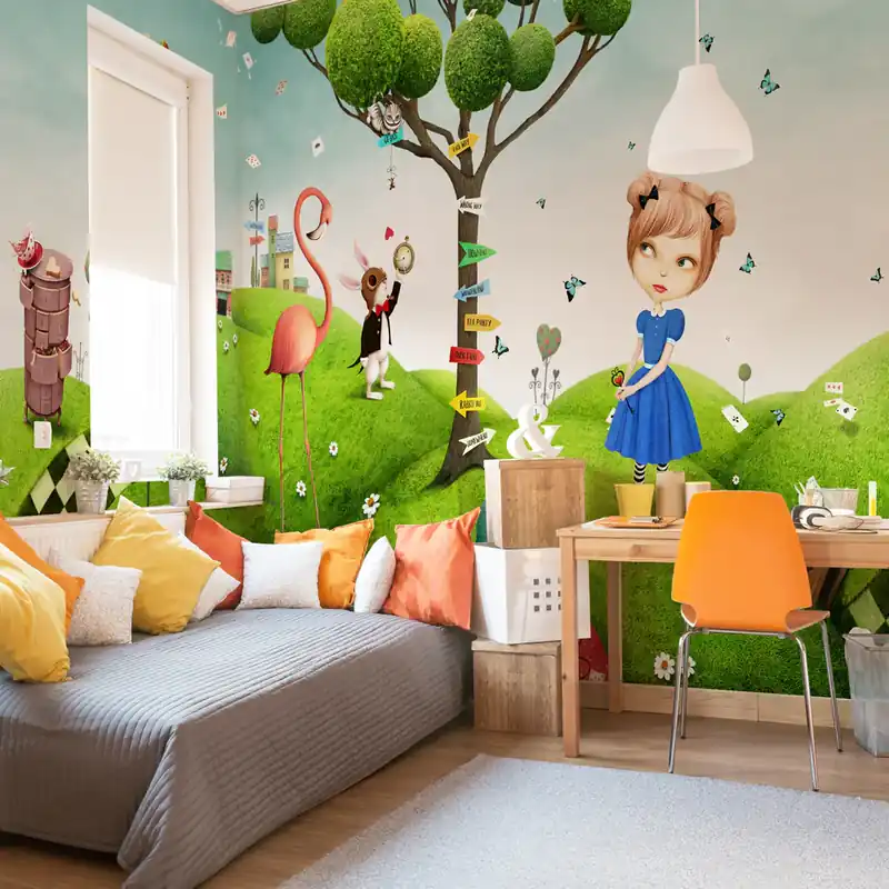 Bestseller Carta da parati Alice‘s journey - Alice‘s journey / Carta da parati liscia / 100x300 cm