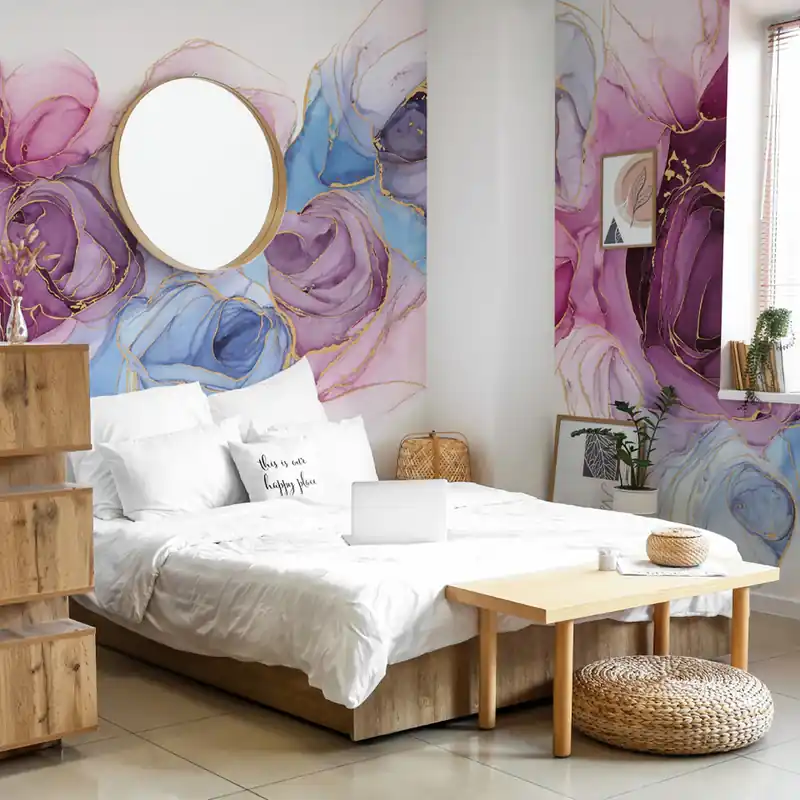 Meest Verkocht Carta da parati Chic Rose - TNT Effetto Muro / 100x300 cm