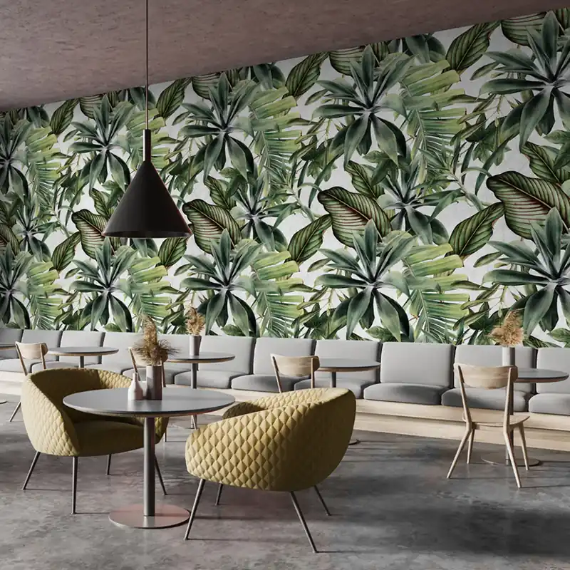 Beperkte Voorraad Carta da parati Costa Rica - Bianco / TNT Effetto Muro / 100x300 cm